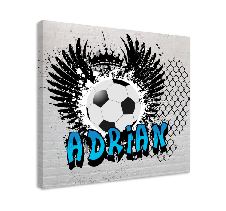 Canvas schilderij sport voetbal geïnspireerd ontwerp - TenStickers