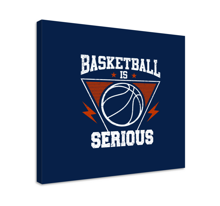 Canvas schilderij sport basketball is serieus - TenStickers