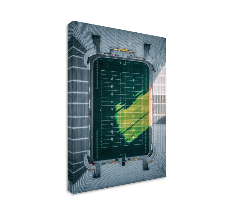 Luchtfoto van het stadion Canvas schilderij sport - TenStickers