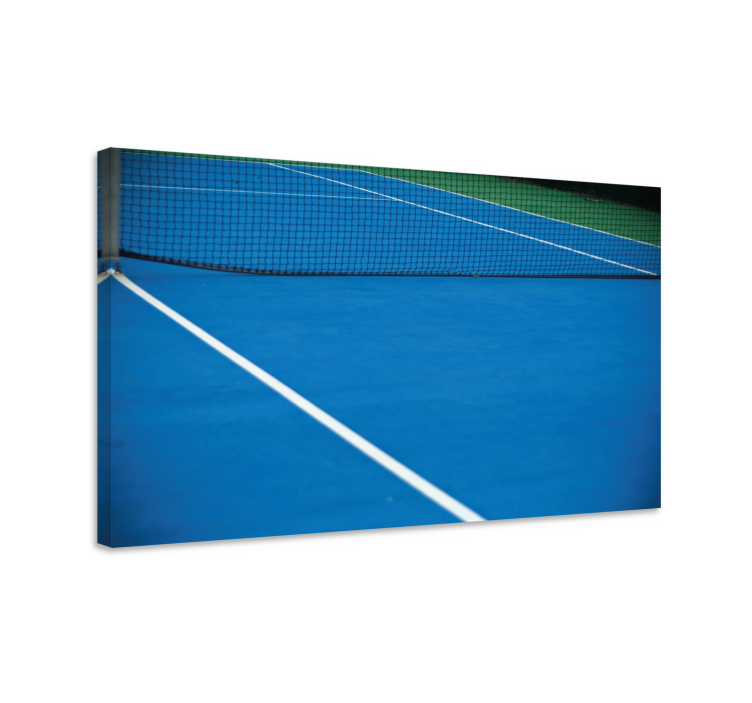 Canvas schilderij sport tennisbaan markeringen - TenStickers