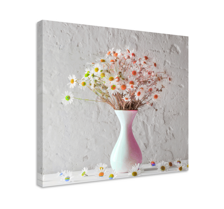 Boeket elegantie Canvas schilderij bloemen en planten - TenStickers