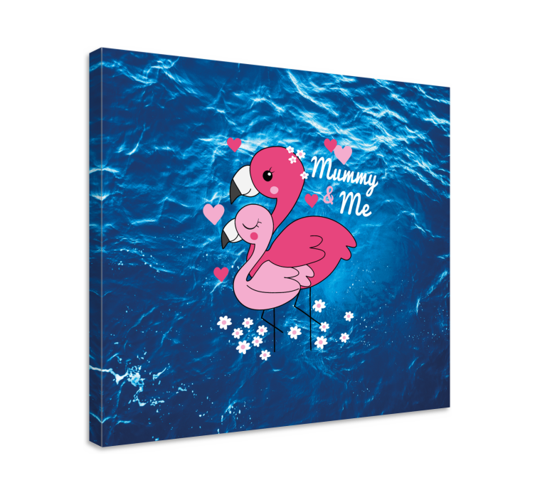 Canvas schilderij dieren liefdesvogels - TenStickers