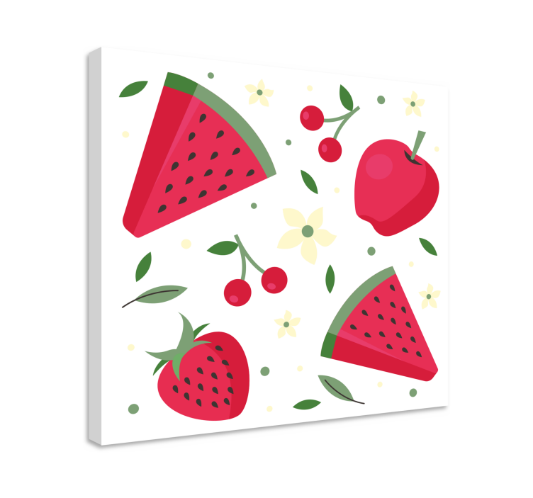 Canvas stilleven en fruit verfrissende fruitpracht - TenStickers