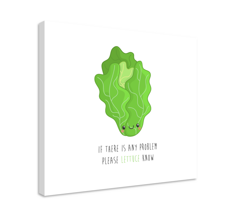 Canvas stilleven en fruit blije sla karakter - TenStickers