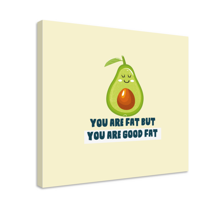 Canvas stilleven en fruit happy avocado concept - TenStickers