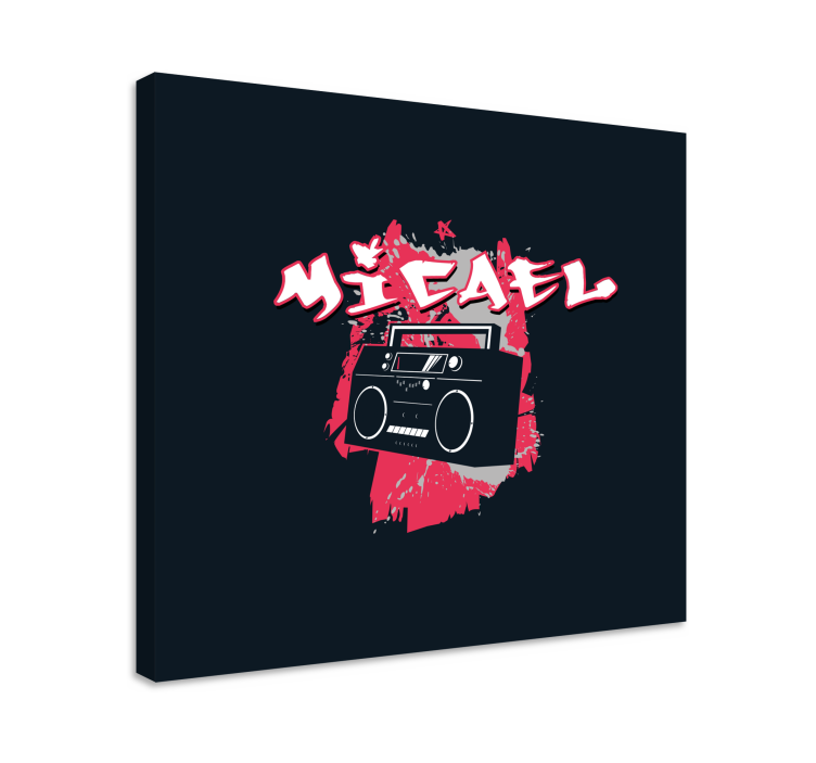 Modern canvas schilderij stedelijke audio sfeer - TenStickers