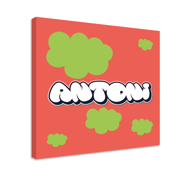 Alphabet en letters canvas schilderij speelse letterstijl - TenStickers