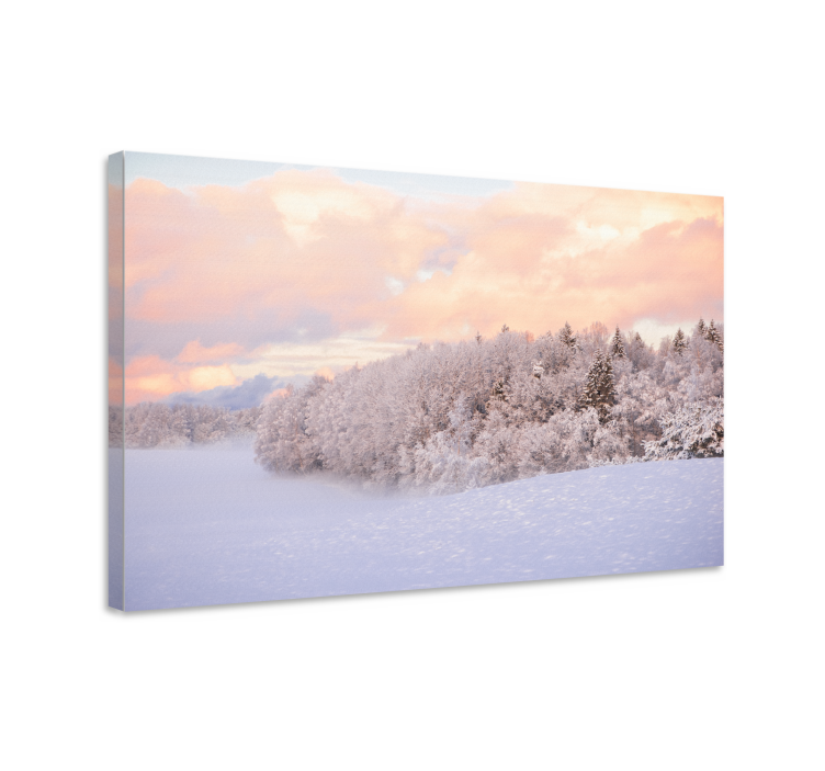 Canvas landschap winter sereniteit - TenStickers