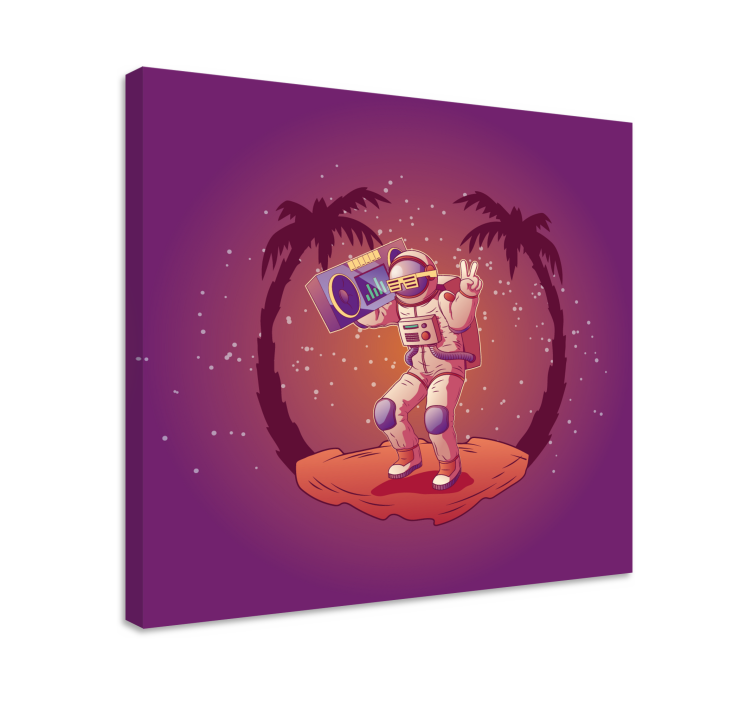 Videogame canvas astronaut danst - TenStickers