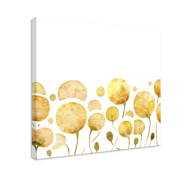 Canvas schilderij bloemen en planten zonnige bloemen - TenStickers