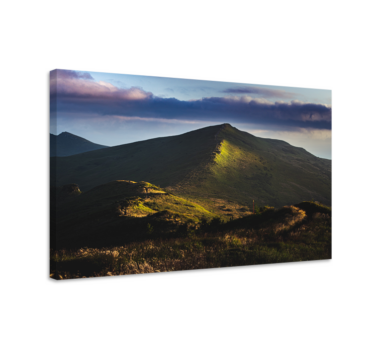 Canvas landschap bergtop uitzicht - TenStickers