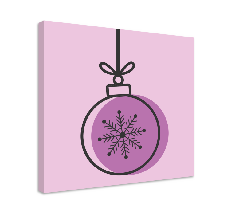 Canvas schilderij sport sneeuwvlok ornament - TenStickers