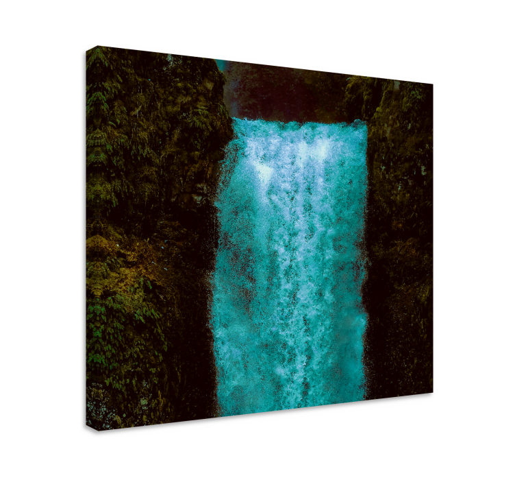 Canvas landschap majestueuze waterval cascade - TenStickers