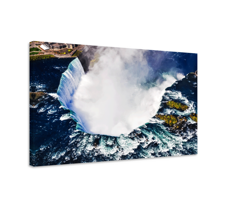 Niagara watervallen vanuit de lucht Canvas landschap - TenStickers