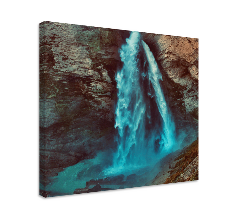 Canvas landschap waterval in cascades - TenStickers