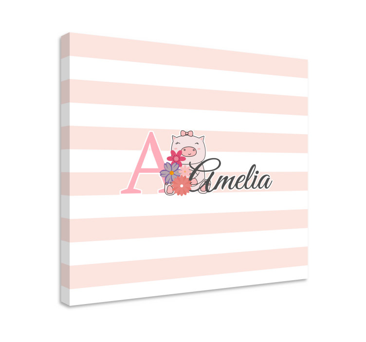 Canvas schilderij baby's een speelse big - TenStickers