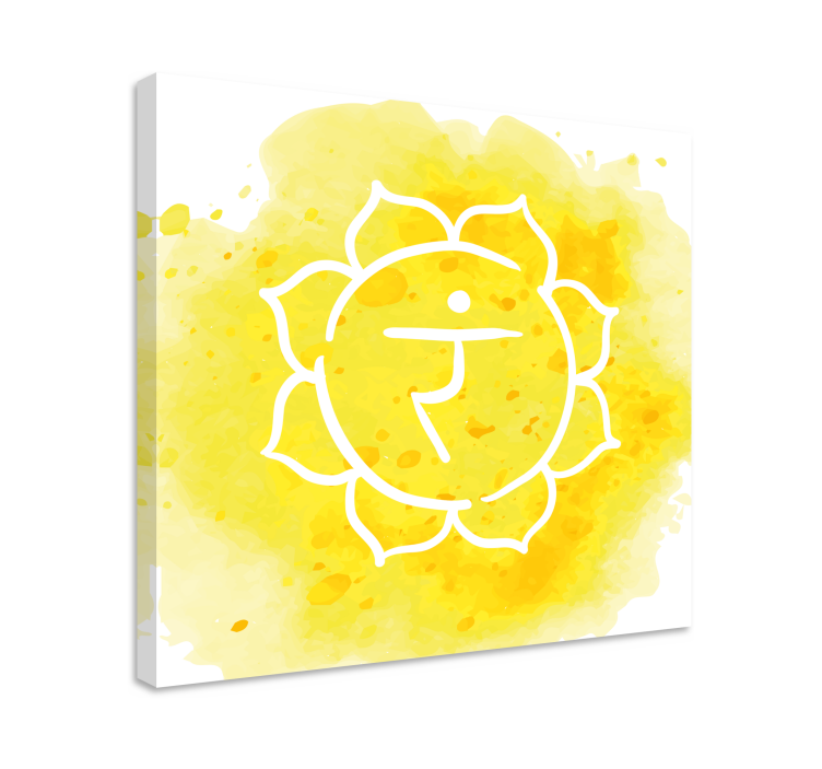 Canvas schilderij zen chakra symbool - TenStickers
