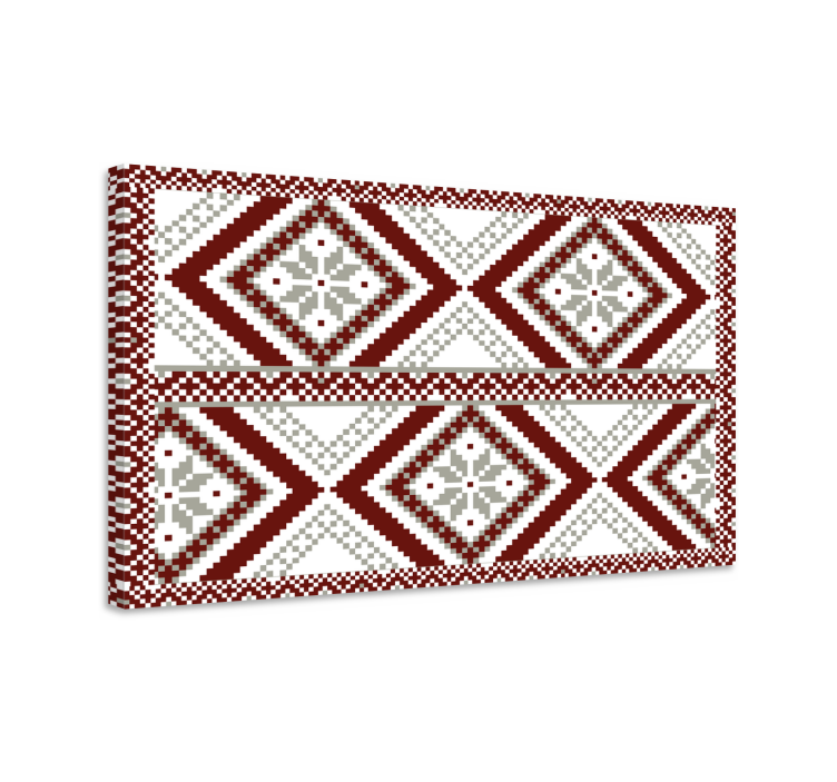 Modern canvas schilderij geometrisch diamant concept - TenStickers