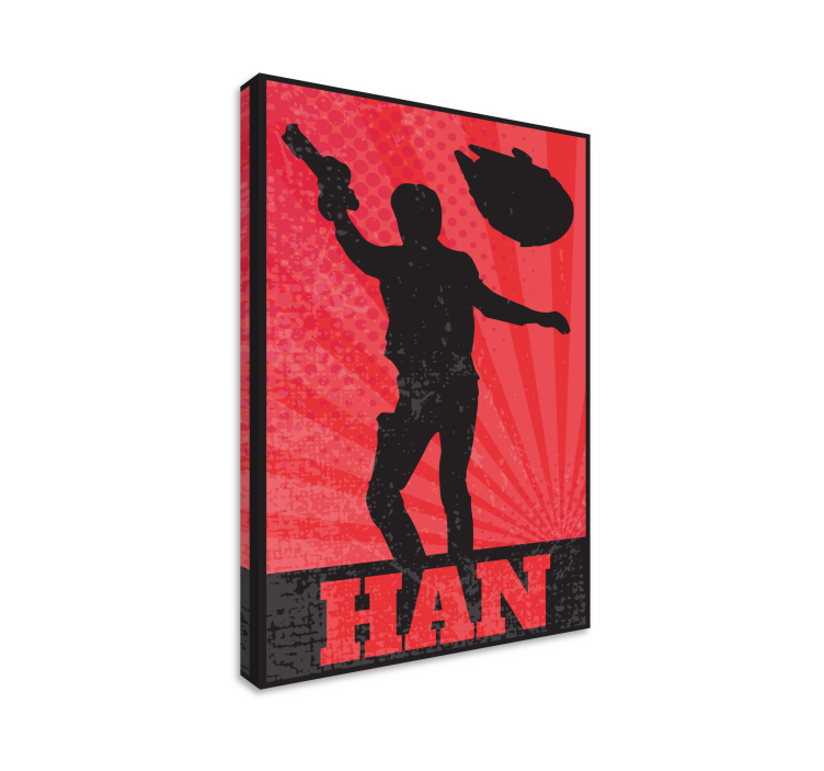 Canvas schilderij Ontwerp film karakter - TenStickers