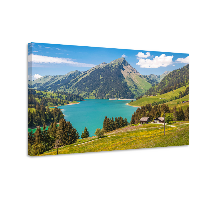 Alpenrustig tafereel Canvas landschap - TenStickers