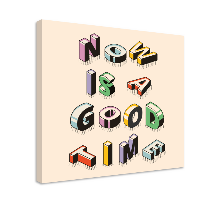 Canvas schilderij tekst motivatie tekst kunstwerk - TenStickers