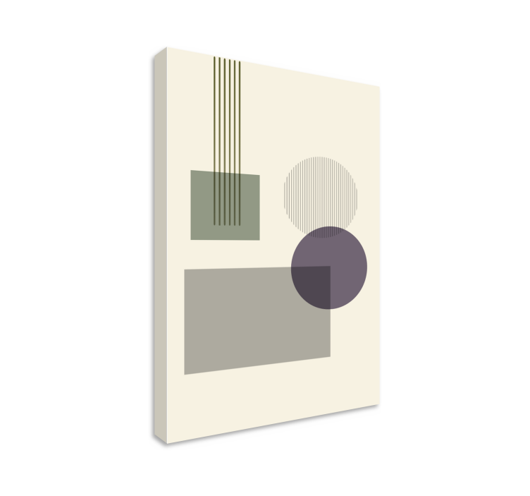 Geometrische canvas schilderij vormen configuratie - TenStickers