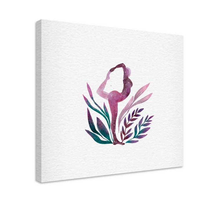 Canvas schilderij dansers elegante ballet silhouet - TenStickers
