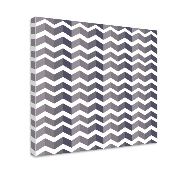 Geometrische canvas schilderij chevron stijl arrangement - TenStickers
