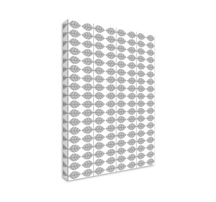 Canvas schilderij bloemen en planten bladeren patroon - TenStickers