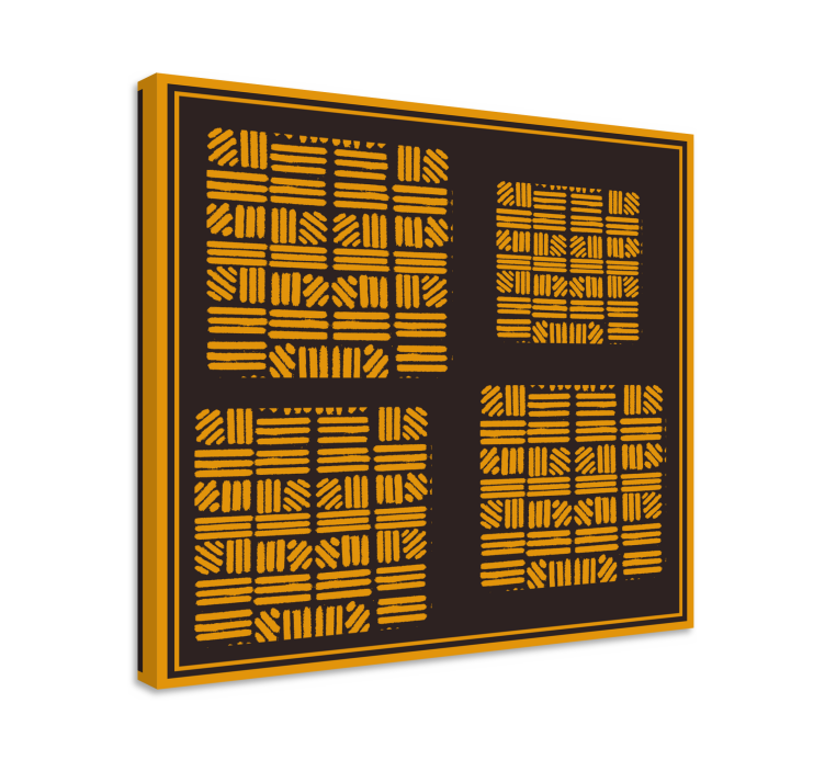 Modern canvas schilderij geometrische arrangementsconcept - TenStickers