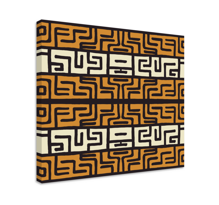 Canvas schilderij abstract Abstract patroon in afrikaanse stijl - TenStickers