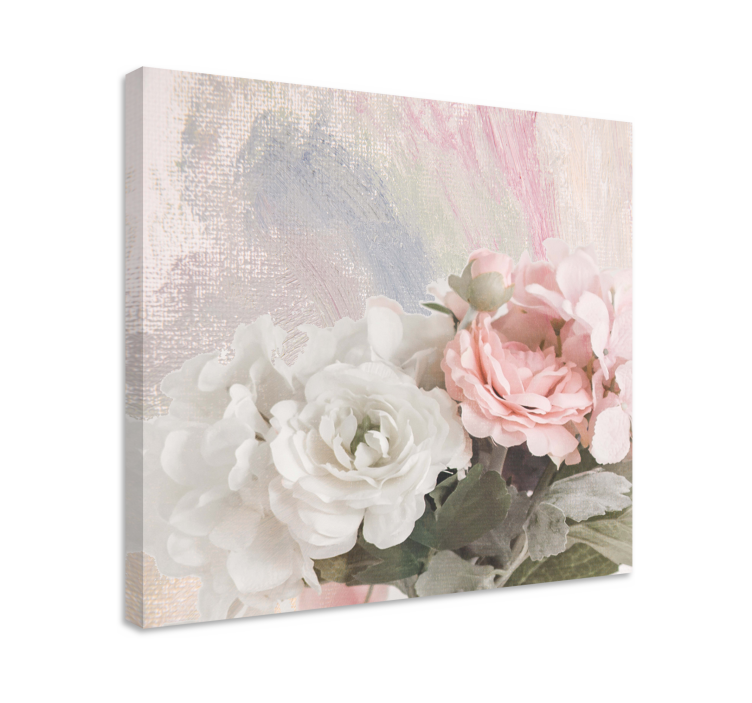 Canvas schilderij bloemen en planten bloemenarrangement - TenStickers