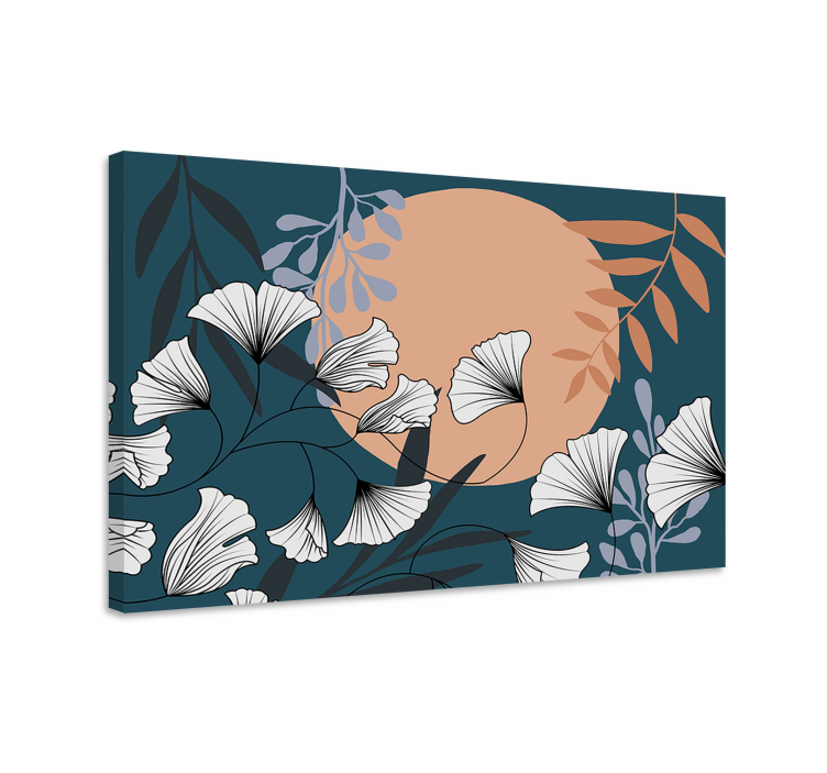 Canvas schilderij bloemen en planten elegante bloemschikking - TenStickers