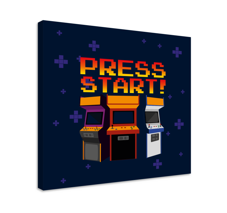 Videogame canvas retro arcade machines - TenStickers