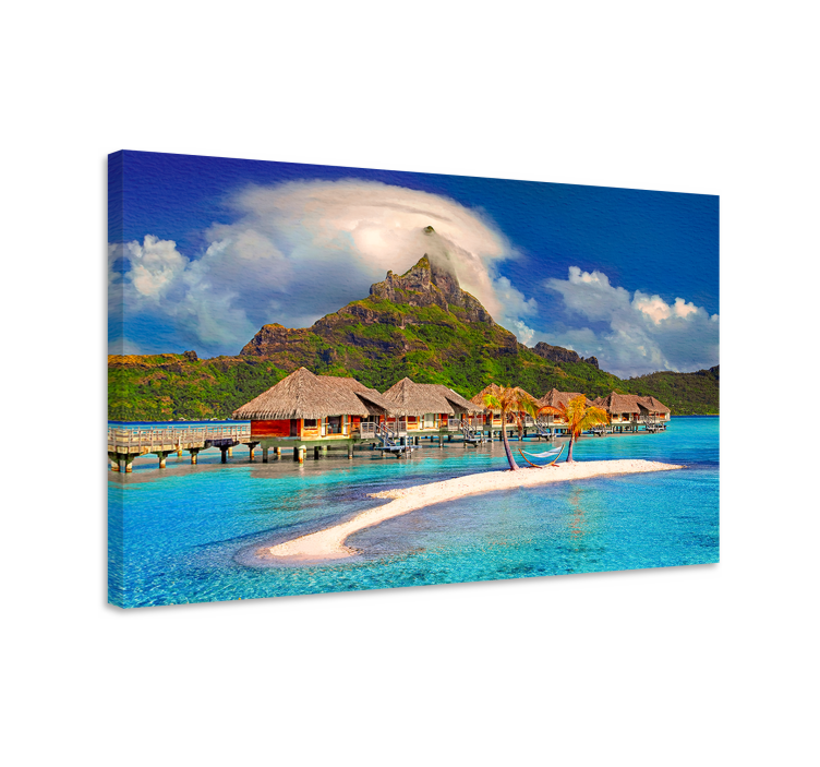 Canvas landschap tropisch eiland paradijs - TenStickers