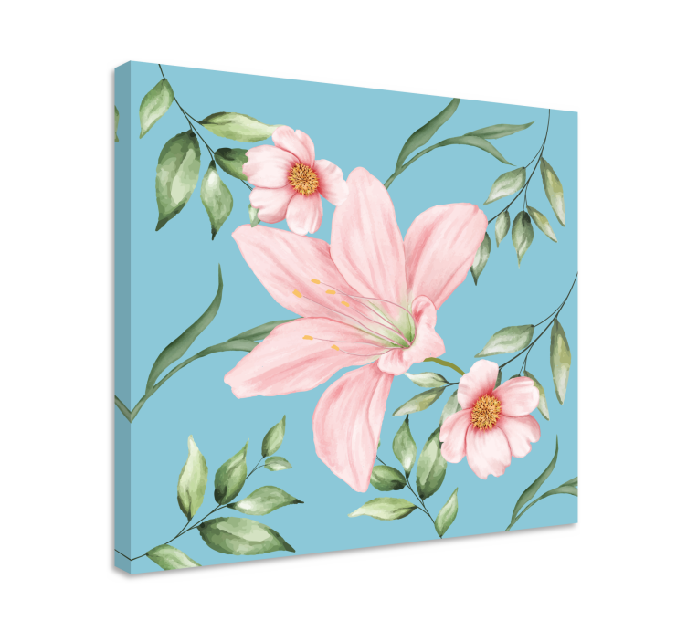 Canvas schilderijen bloemen romantisch - TenStickers