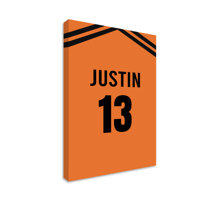 Gepersonaliseerde canvas Nederland voetbalshirt - TenStickers