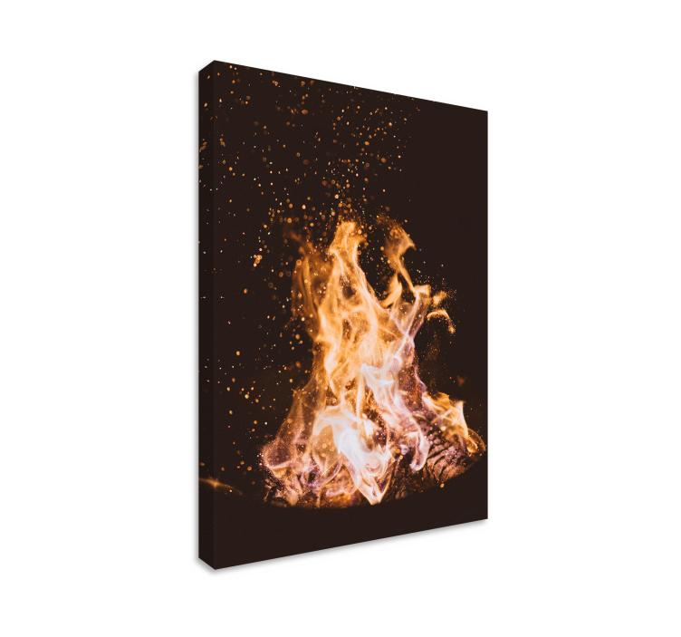 Canvas schilderij BBQ vuur - TenStickers