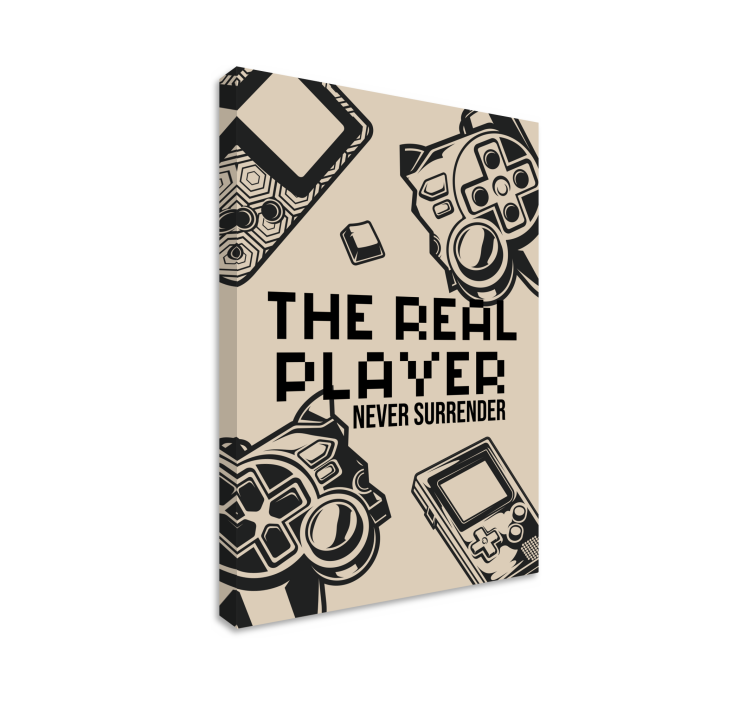 The real player canvas schilderij jongeren - TenStickers