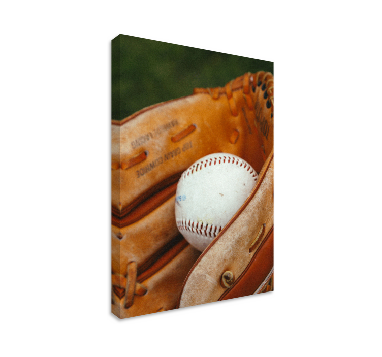 Canvas honkbal handschoen - TenStickers