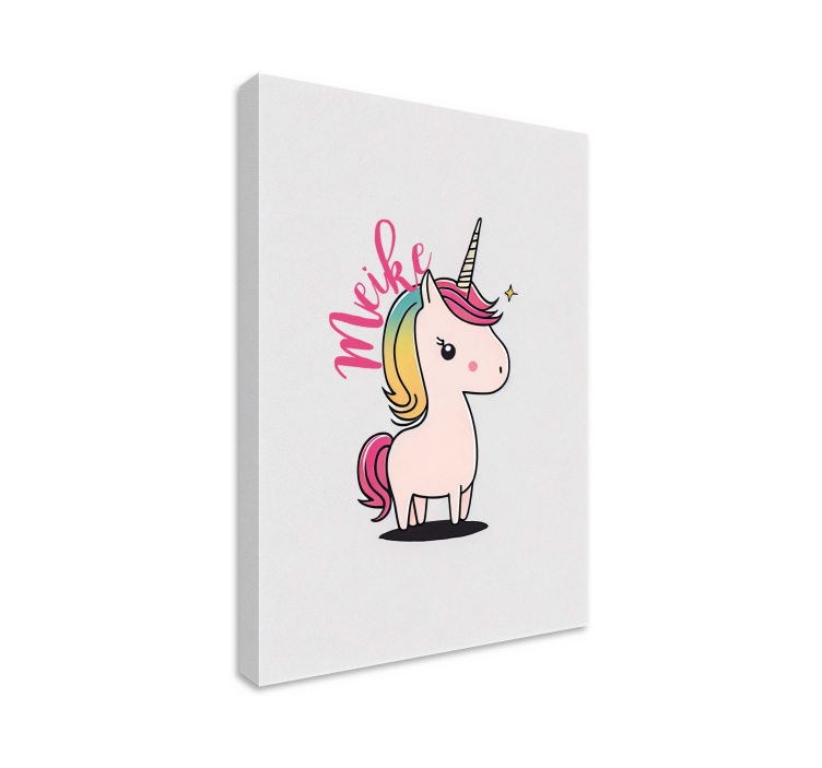 Canvas schilderij baby eenhoorn - TenStickers