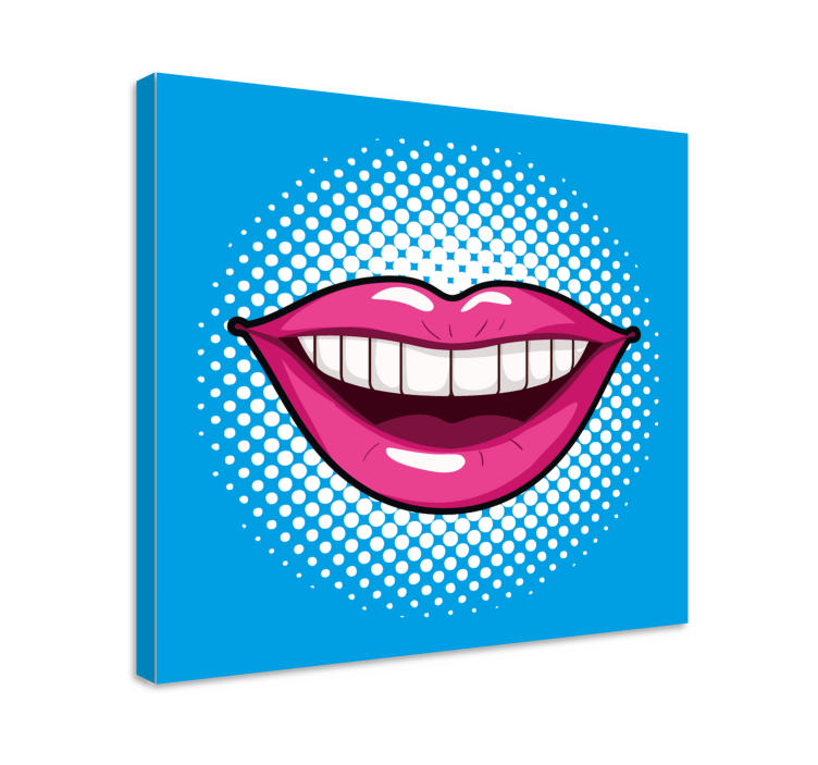 Pop Art Mond canvas schilderij - TenStickers
