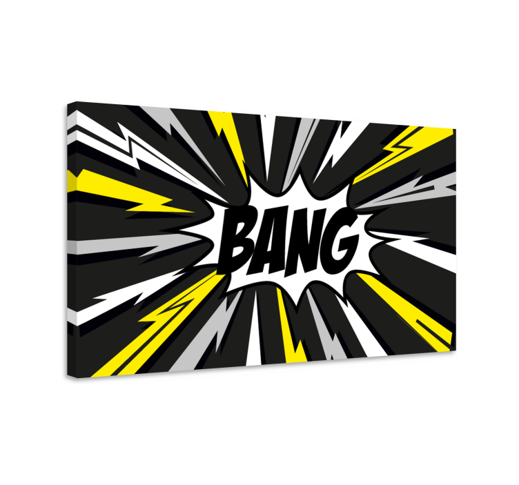Bang! canvas schilderij print - TenStickers