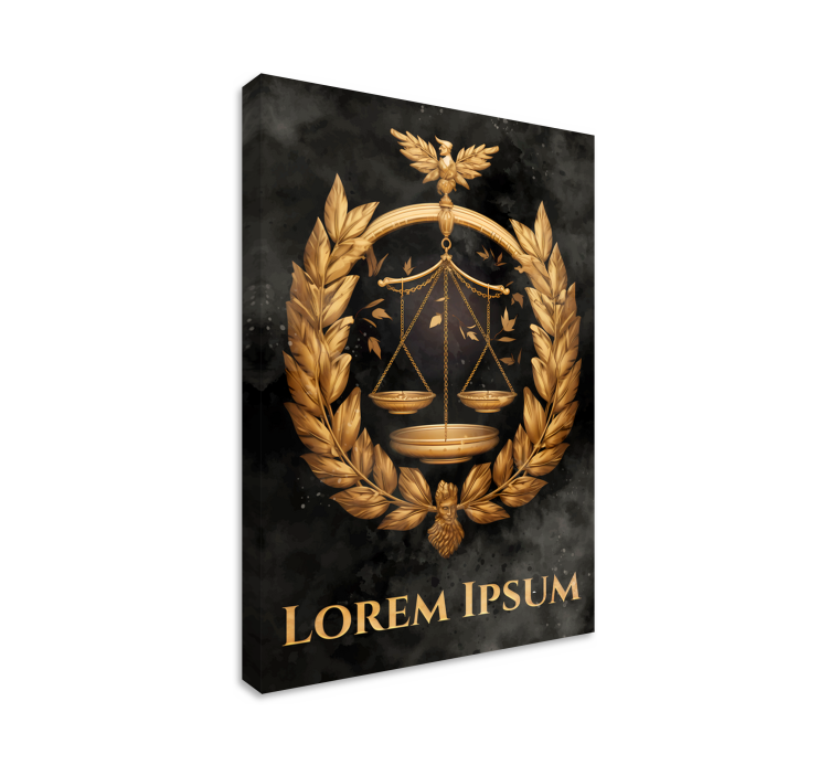 Balans van de rechtvaardigheid canvas - TenStickers