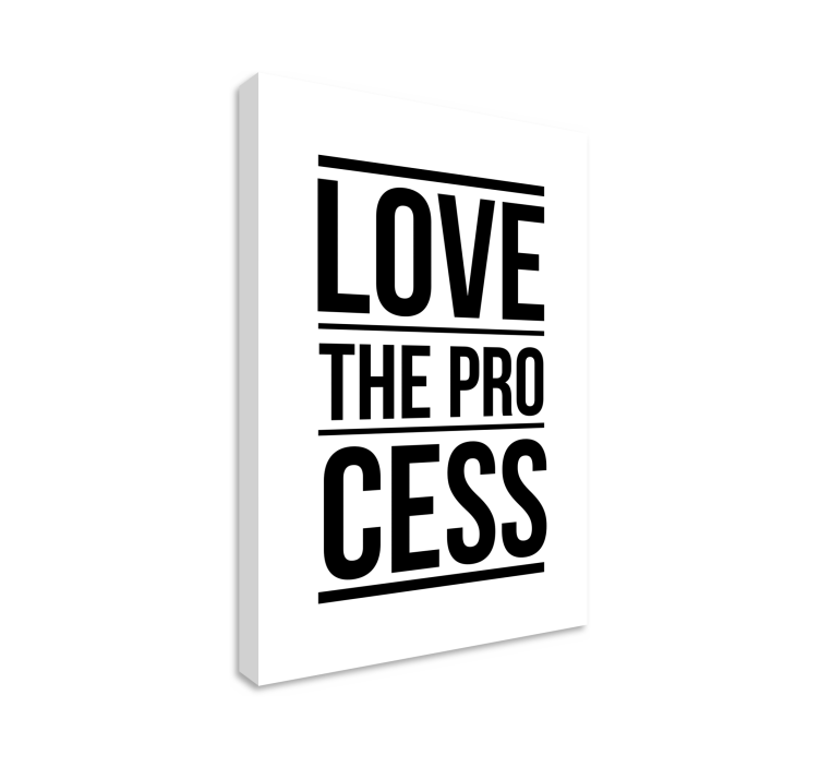 'Love the process' canvas schilderij - TenStickers
