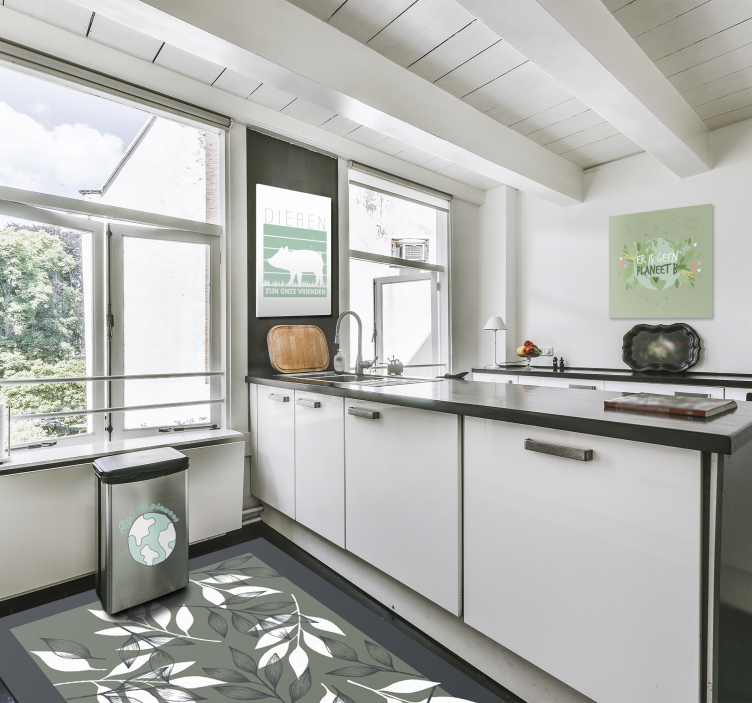 Canvas schilderij tekst planeet A - TenStickers