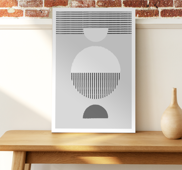 Scandinavische stijl Canvas schilderij eetkamer - TenStickers