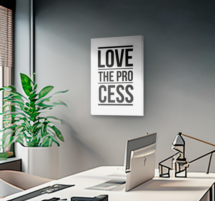 'Love the process' canvas schilderij - TenStickers
