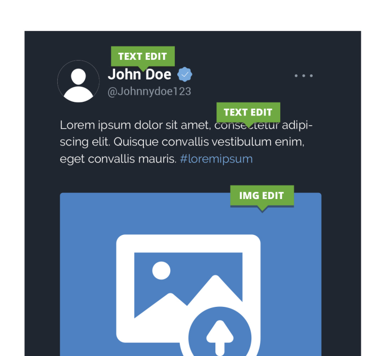 Twitter-scherm Gepersonaliseerd canvas schilderij - TenStickers