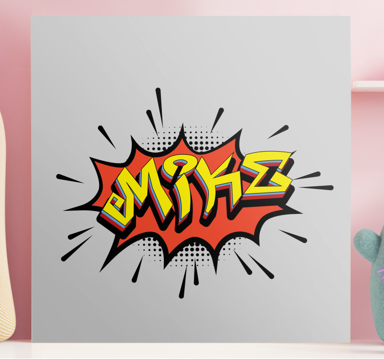 Alphabet en letters canvas schilderij comic lettering stijl - TenStickers